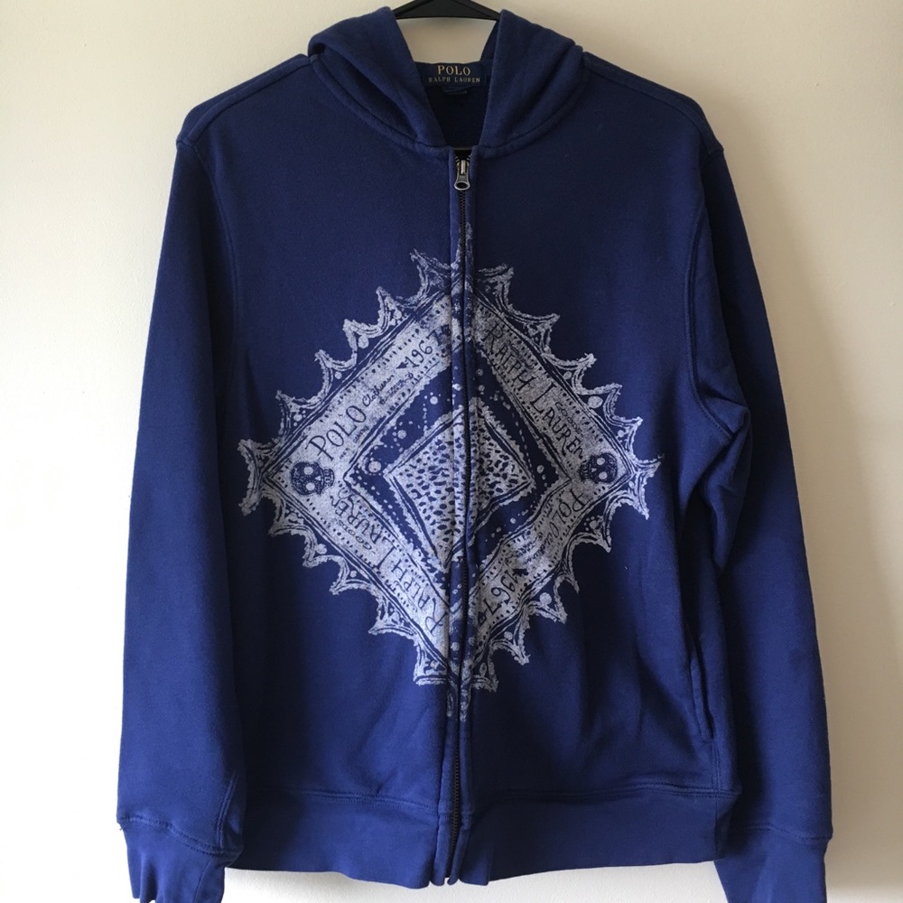 Blue hoodie